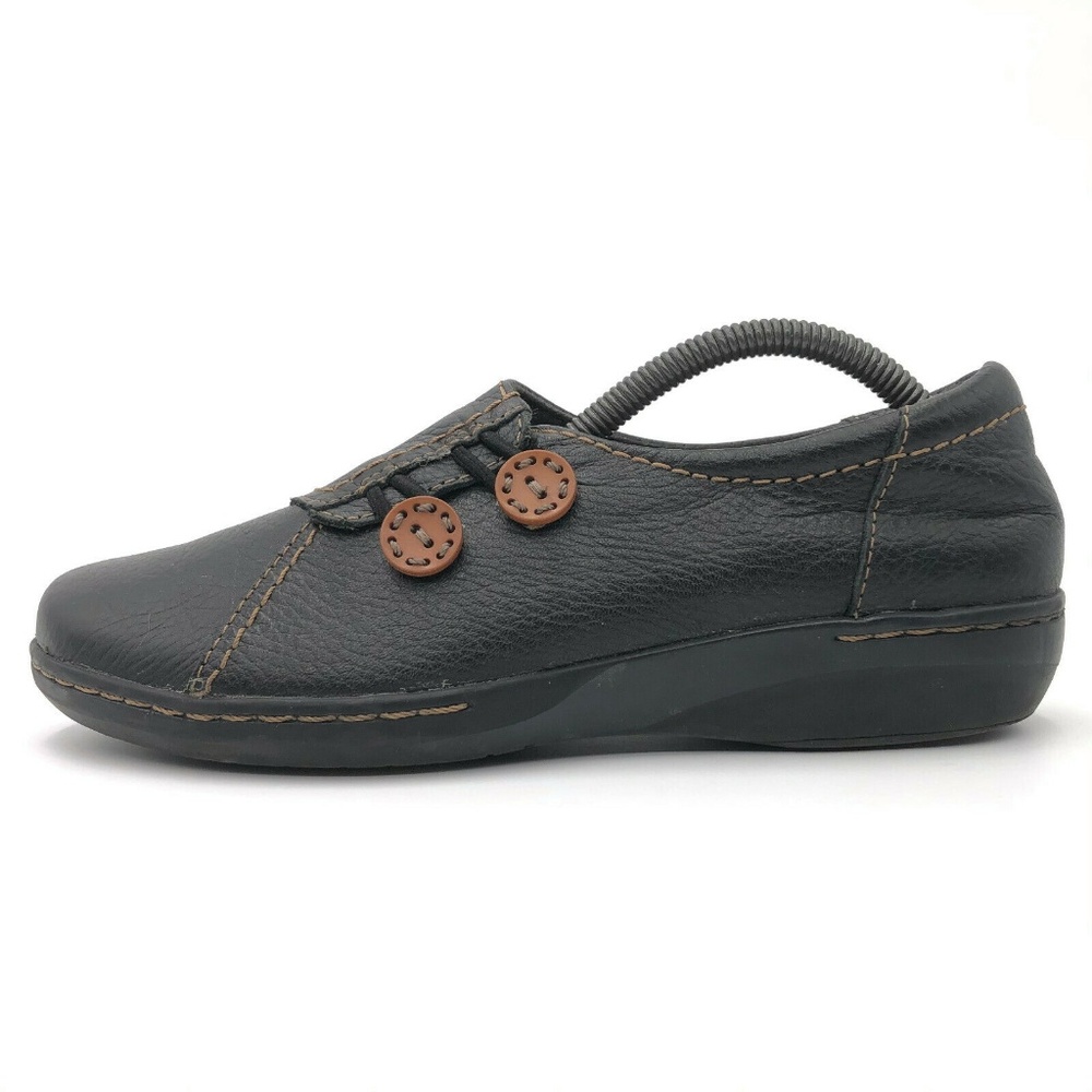 Clarks Collection Button Slip-On Flats Loafers - image 1